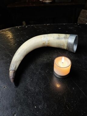 Antique Viking Drinking Horn
